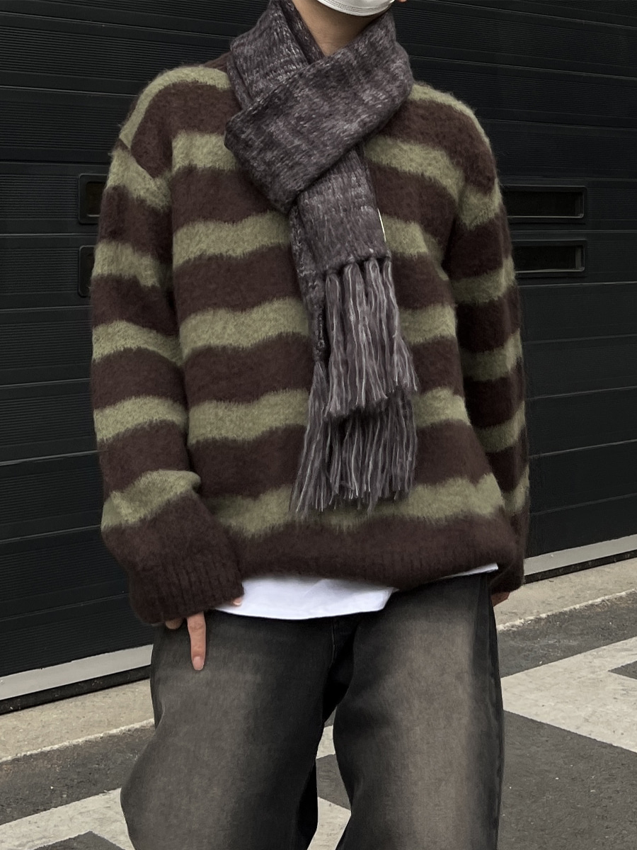 Choco Forest Mohair Knit (2color)