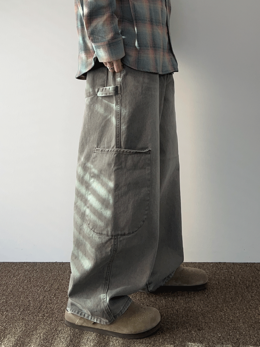 [おすすめ] ピグメント カーペンター ポケット バルーン パンツ (2color)
