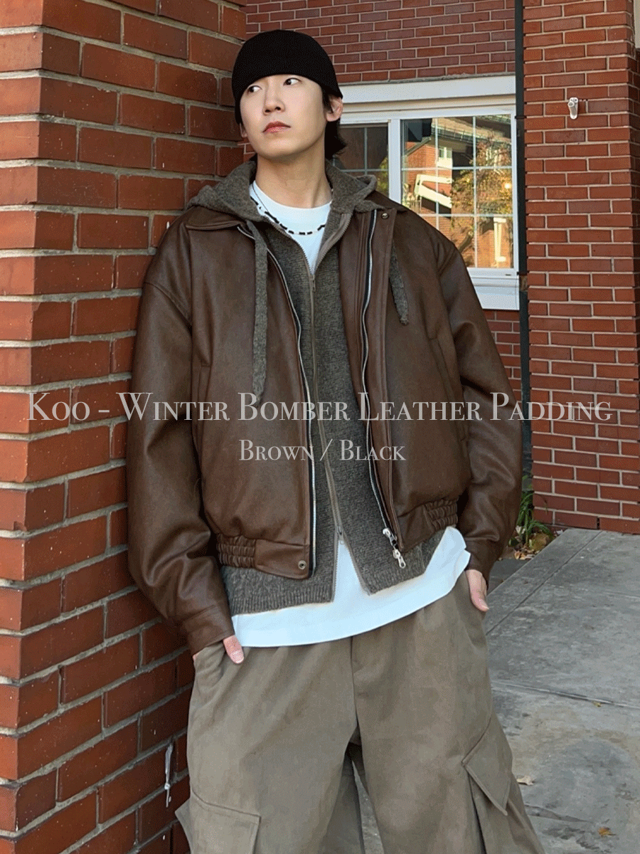 Koo - Winter Bomber Leather Padding (4oz) [자체제작]