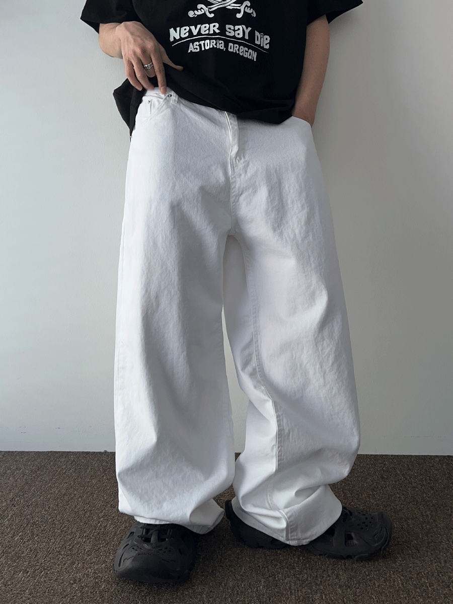 [추천] All Day Wide Cotton Pants (4color)
